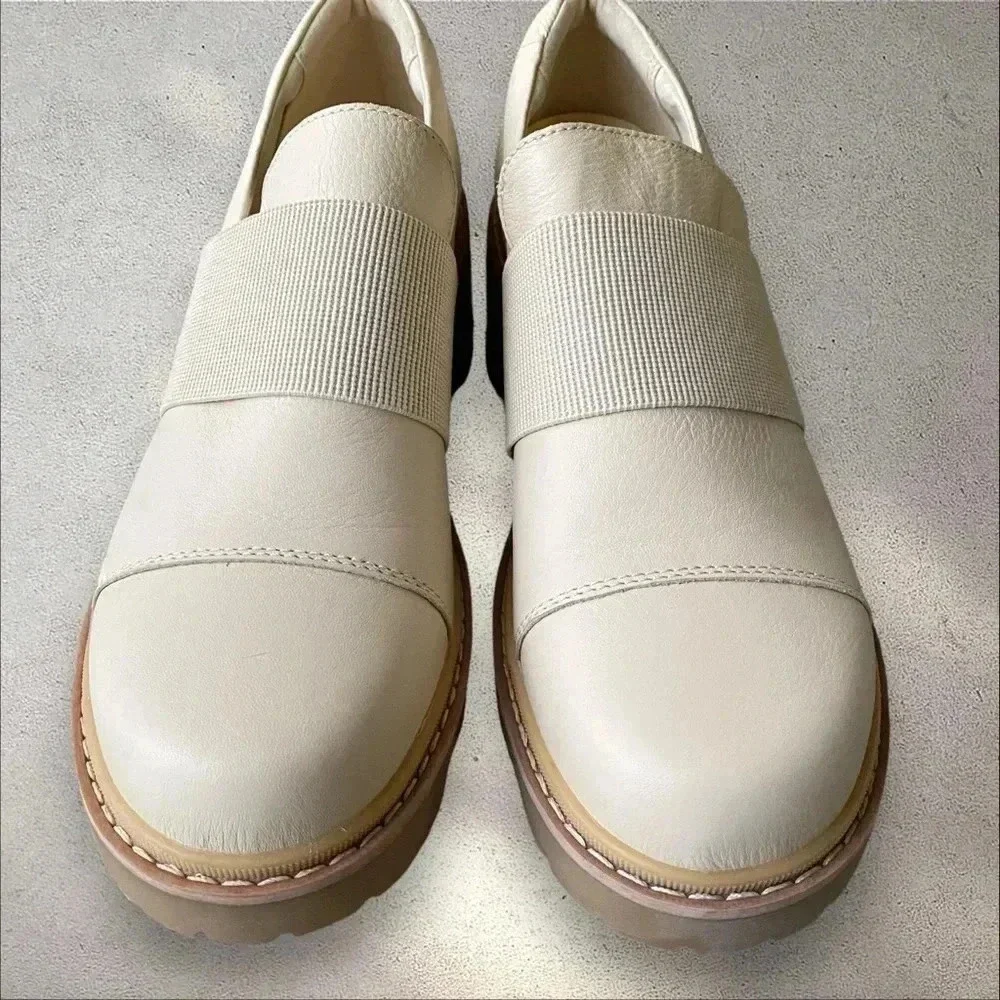SOREL JOAN NOW LOAFER‎ Sz 9.5 Cream